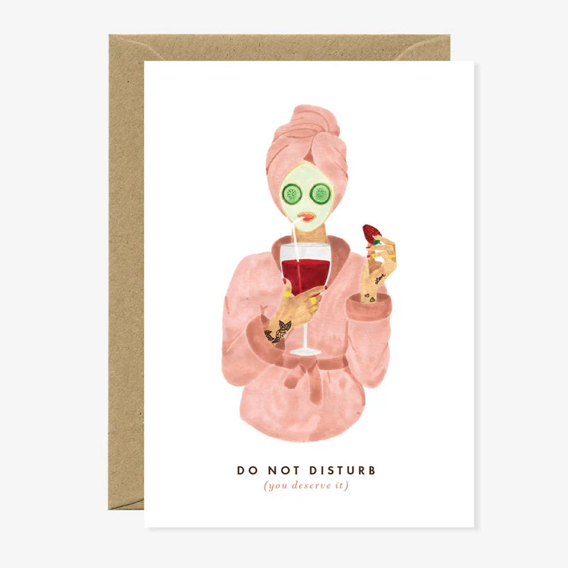 Do not disturb greeting card