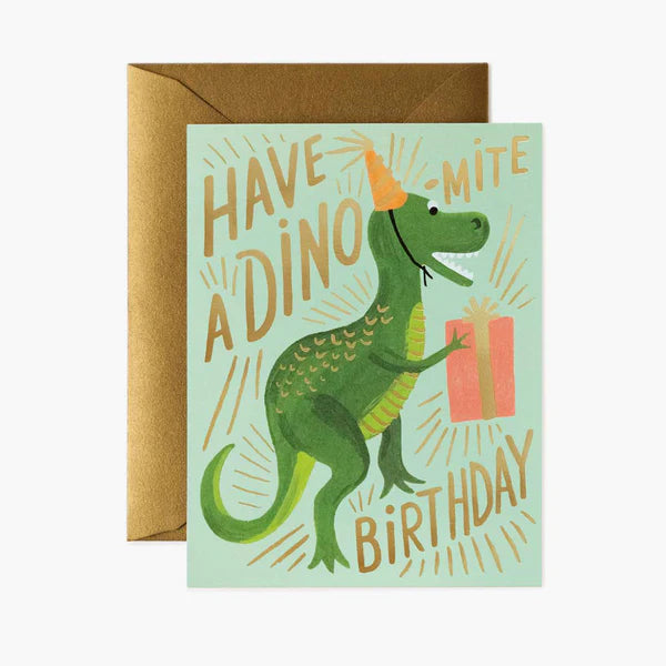 Tarjeta felicitación Dinomite Birthday R. Paper & Co