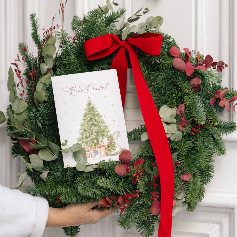 Tarjeta Navidad Bon Nadal sin sobre