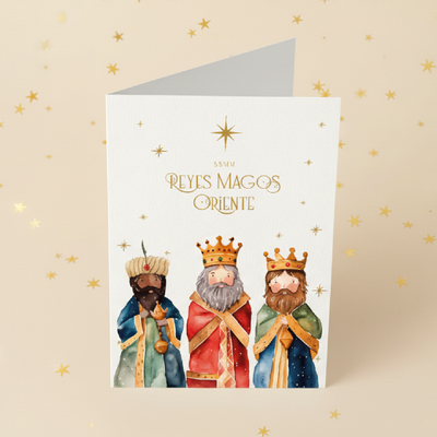 Tarjeta S.S.M.M. Reyes Magos sin sobre