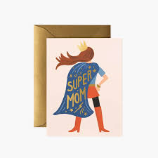 Tarjeta felicitación Super Mom con corona R. Paper & Co