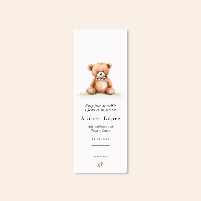 Punto de libro personalizado Teddy