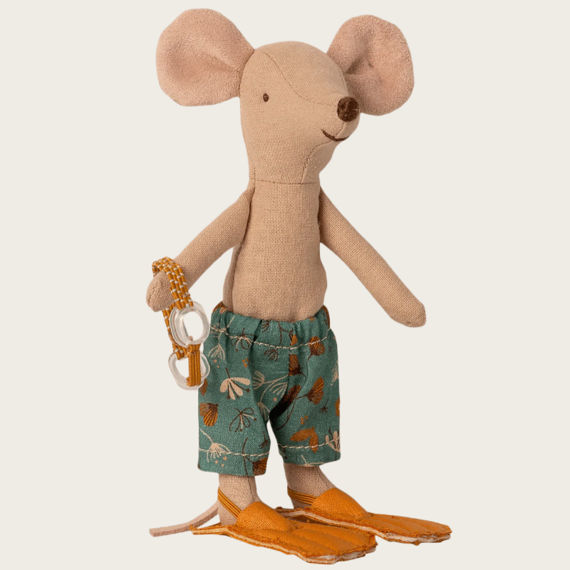 Beach mouse son in hut