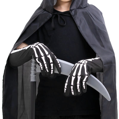 Guantes largos de esqueleto Halloween