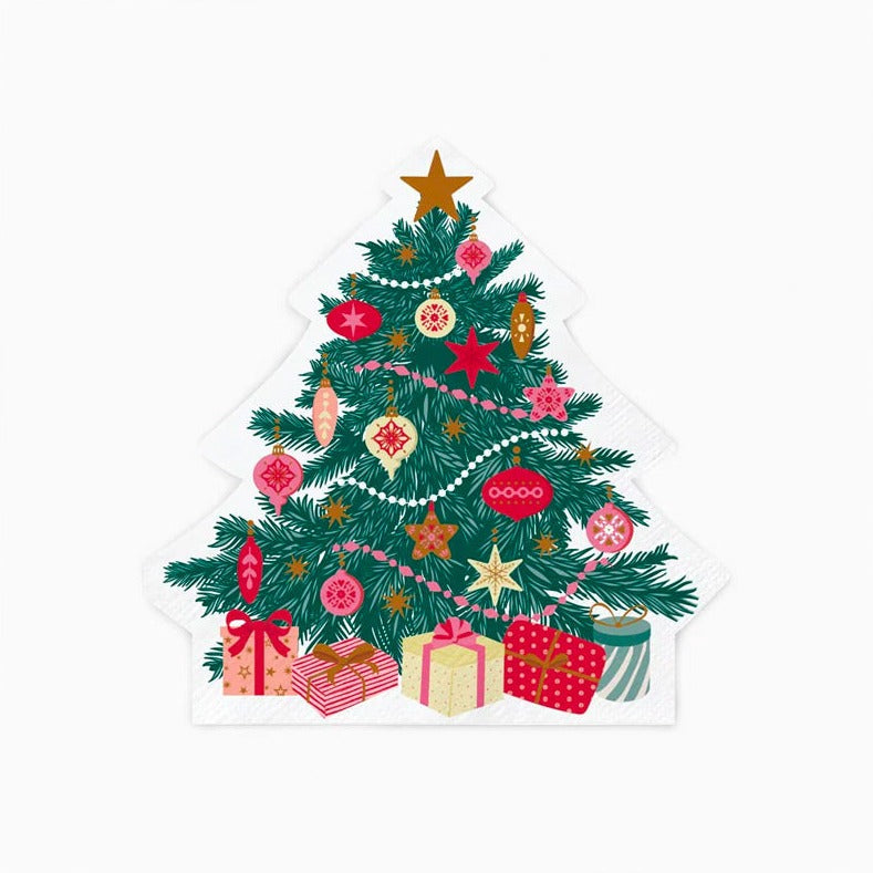 Servilletas basic árbol de Navidad / 20 uds.