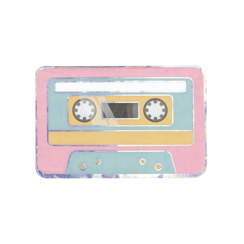 Cassette 90`s Party Napkin / 16 pcs.