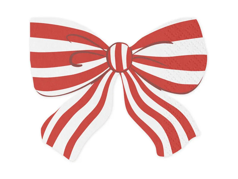 Red Bow Napkin/ 12 pcs.