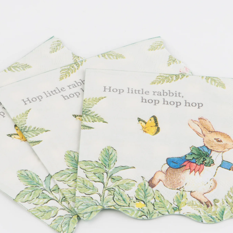 Peter Rabbit in the garden small napkin / 16 pcs.