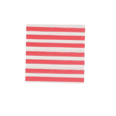 Red striped cocktail napkins
