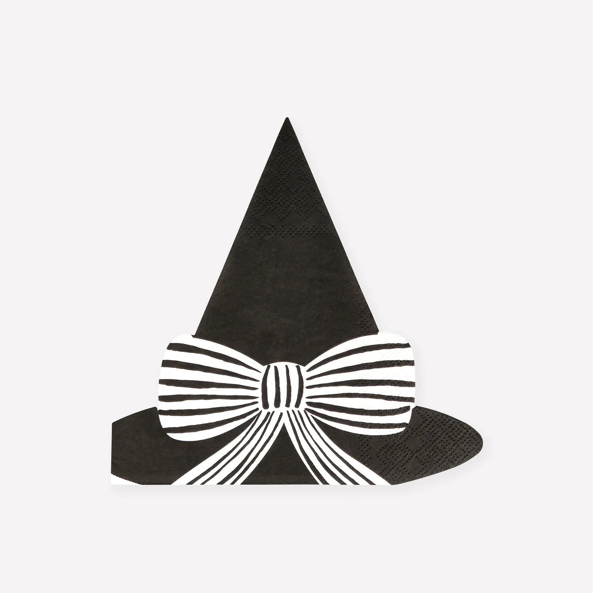 Servilleta sombrero de bruja negro / 16 uds.
