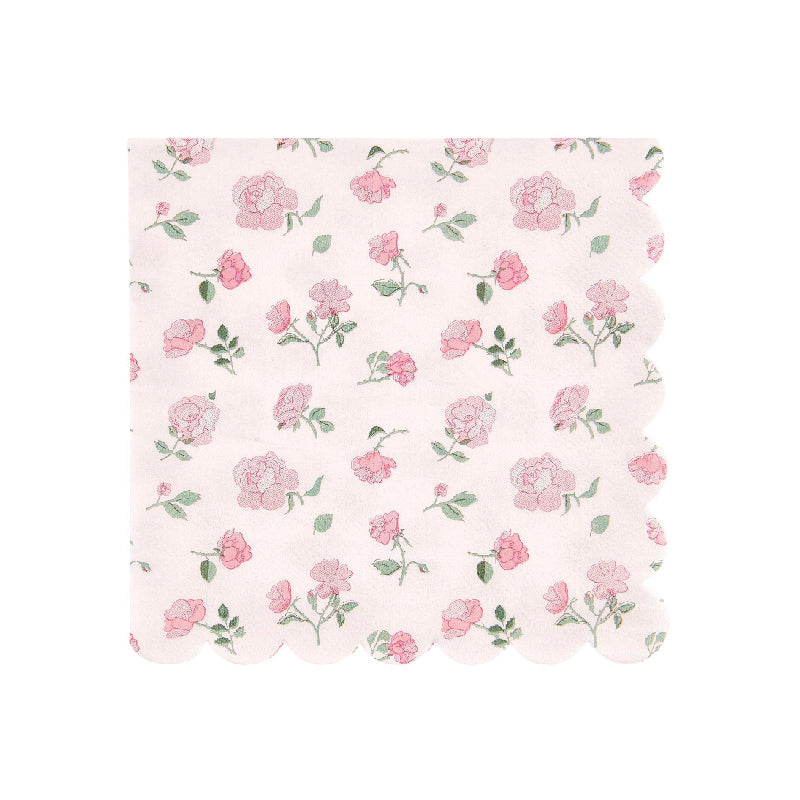 Flower printed napkin / 20 pcs.