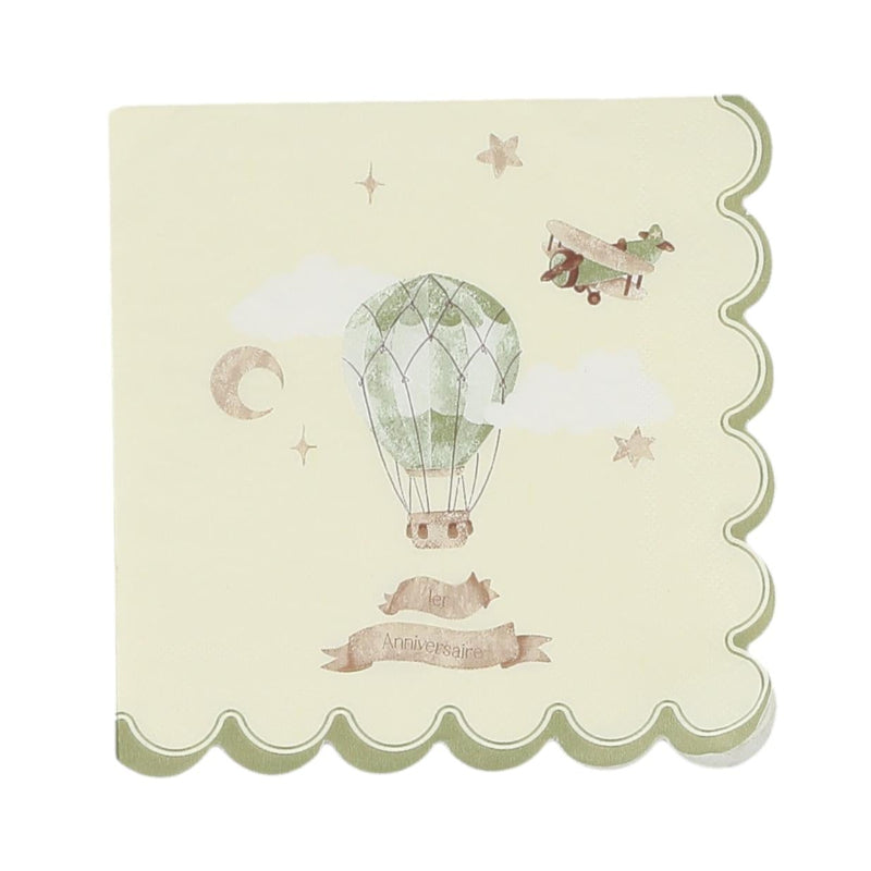 Cloud and balloon napkins / 10 pcs.