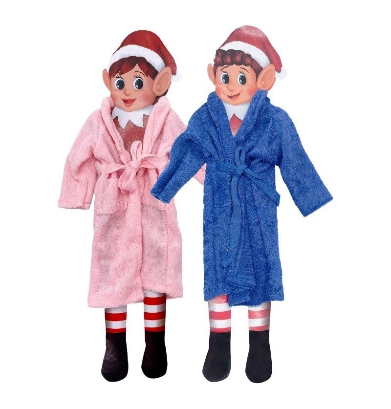 set-2-elfos-navidenos-con-batas-rosa-y-azul-azul-tela-chaks