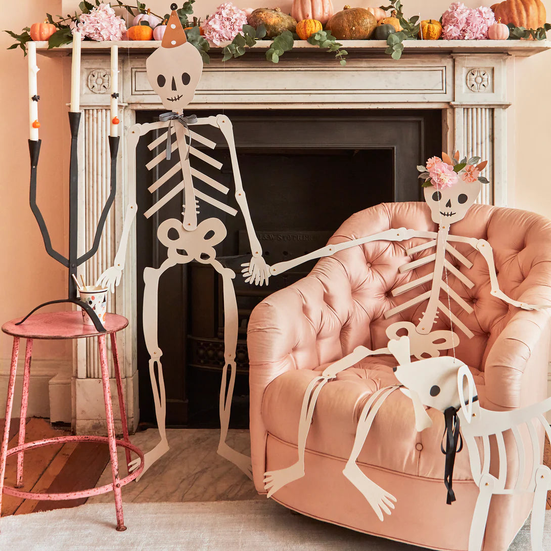 Conjunto de esqueletos de Halloween/ 3 peças.