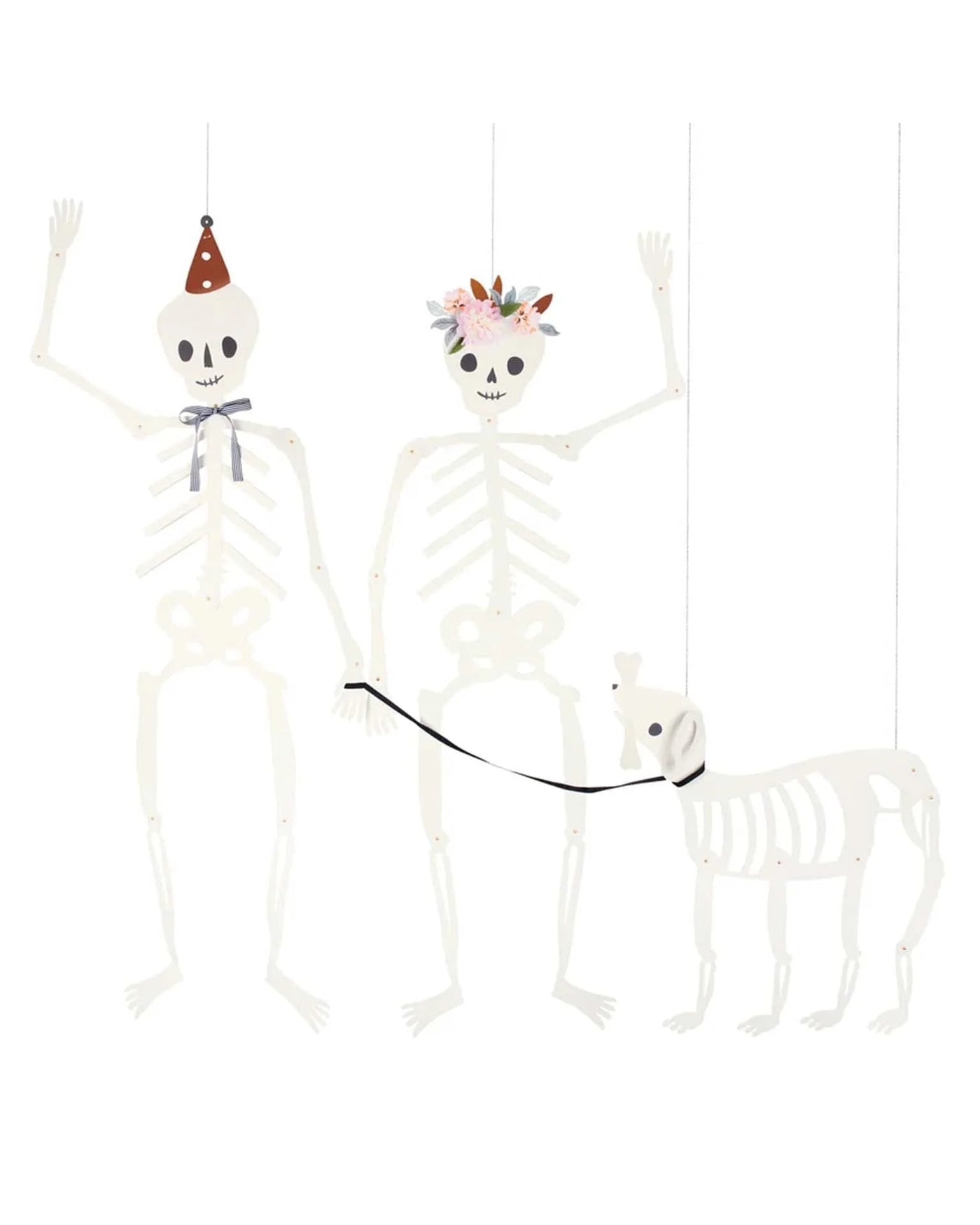 Conjunto de esqueletos de Halloween/ 3 peças.