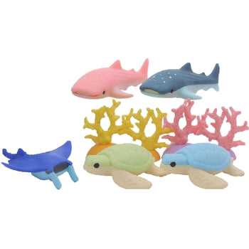Set gomas de borrar Aquarium IWAKO