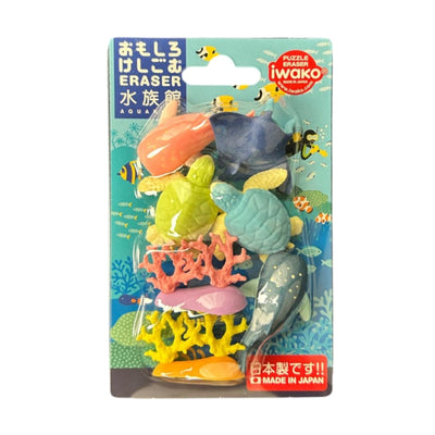 Set gomas de borrar Aquarium IWAKO