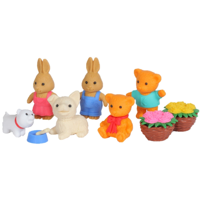 Set gomas de borrar Animales de parque IWAKO