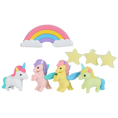 Set gomas de borrar Unicornios IWAKO