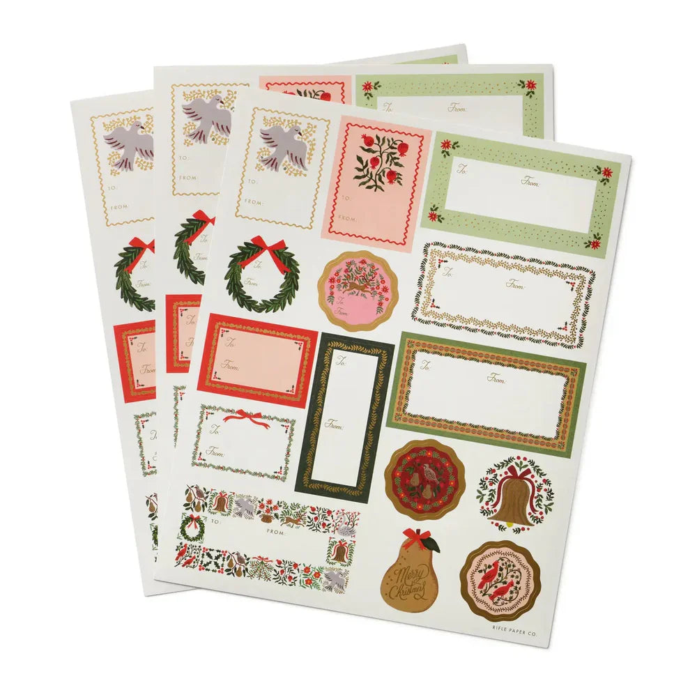 Pegatinas para regalo Christmastide R. Paper & Co. / 45 uds.