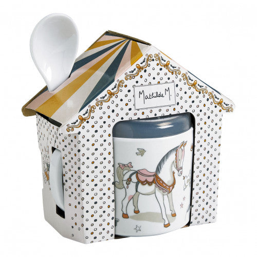 Little Carousel Mug with Handles and Spoon