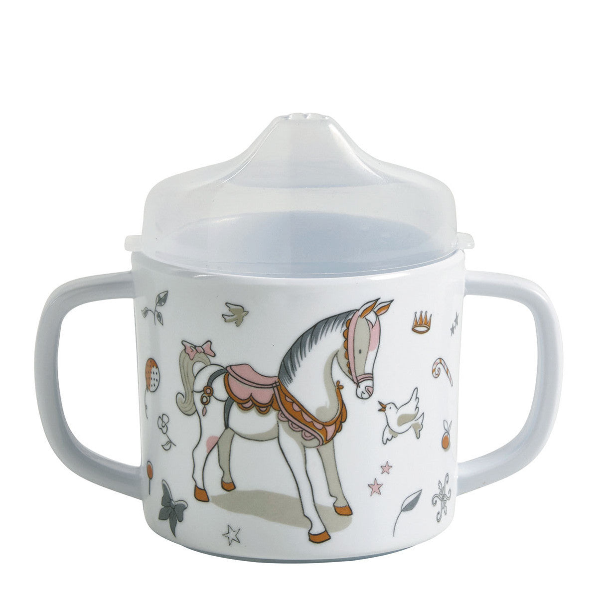 Little Carousel Mug with Handles and Spoon
