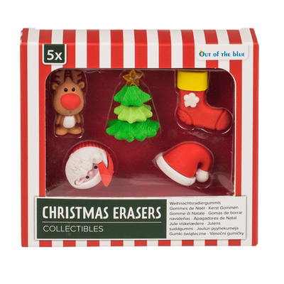 Christmas eraser set