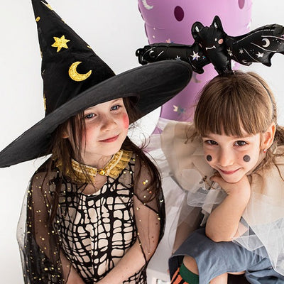 Basic witch hat with appliqués