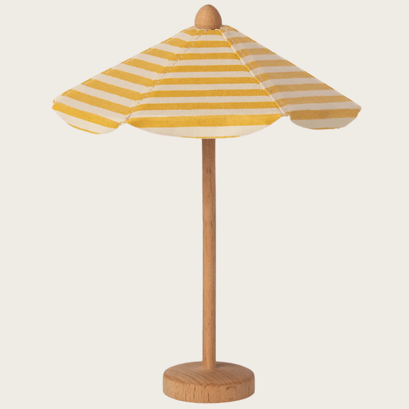 Maileg yellow striped beach umbrella