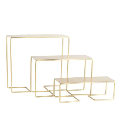 Gold metal cake stand