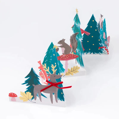 Cartão de Natal pop-up Winter Woodland