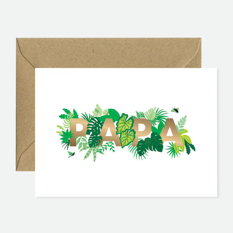 Papa Plants greeting card