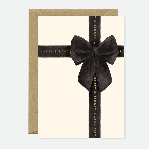 Tarjeta felicitación Black Bow