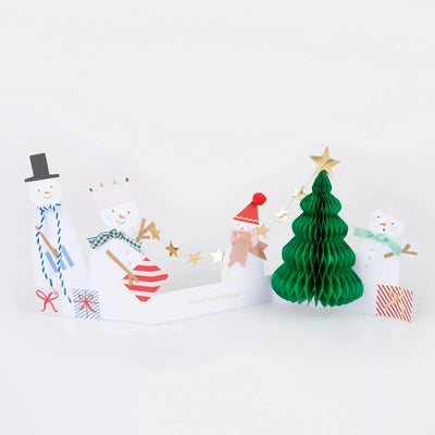 Pop-up Christmas Card Snowmen