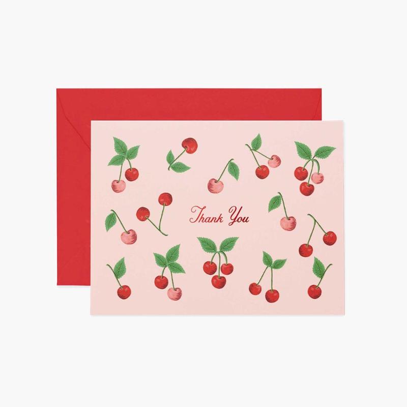 Tarjeta Thank you Cherries R. Paper & Co (Copy)