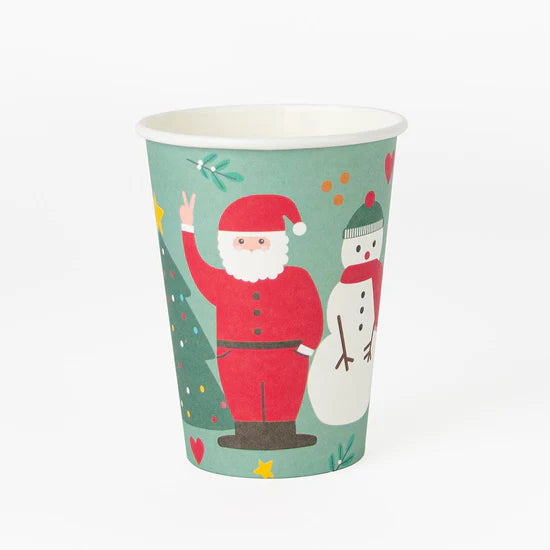 ECO Jolly Christmas glasses / 8 pcs.