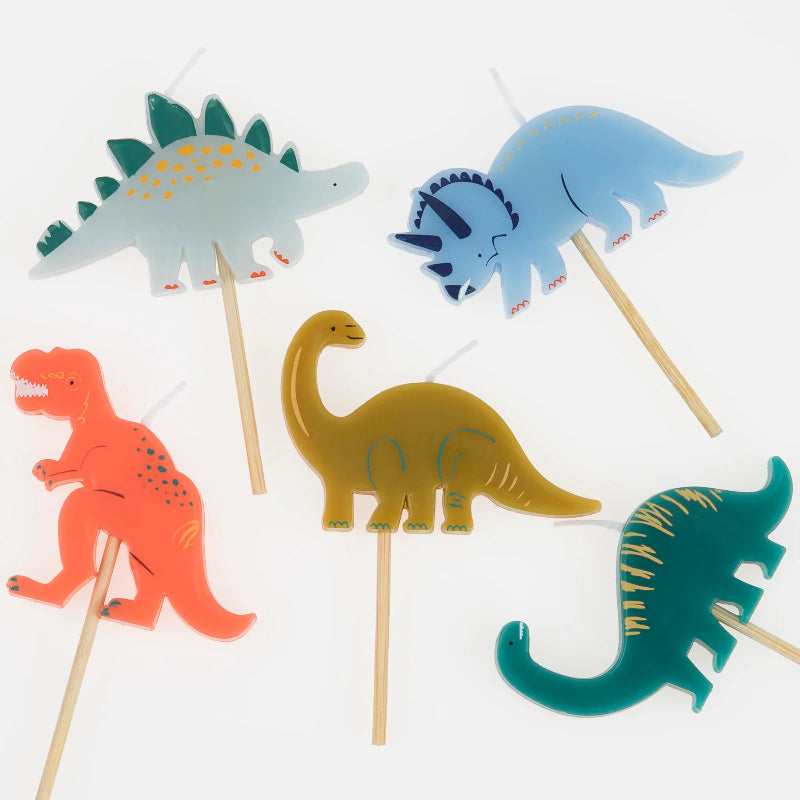 Velas mix Dinosaurio Vintage/ 5 uds.