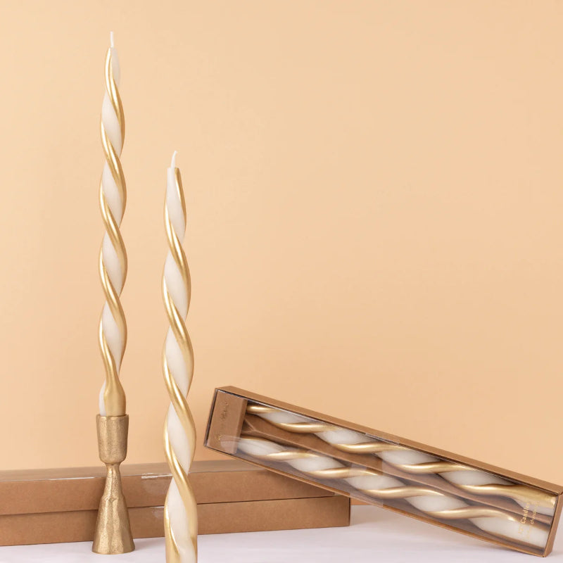 Set vela largas Twist dorado
