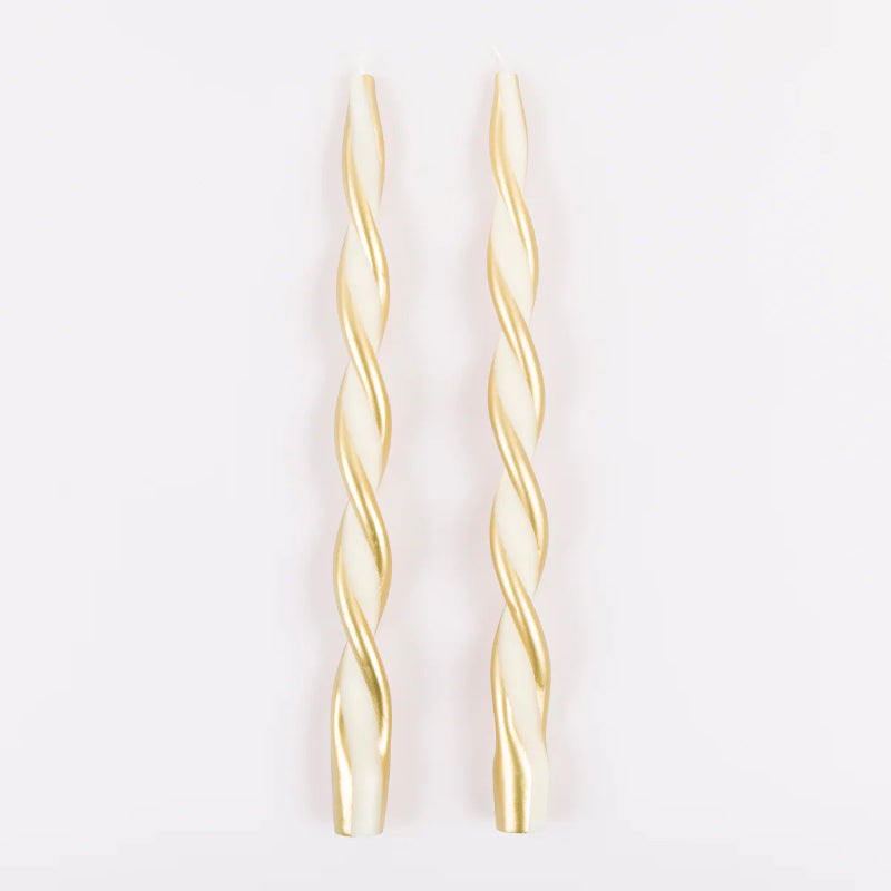 Set vela largas Twist dorado