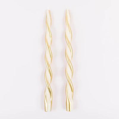 Set vela largas Twist dorado