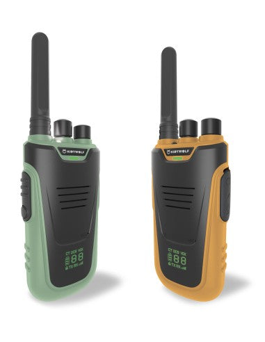 KIDYTALK Walkie-talkie verde y naranja