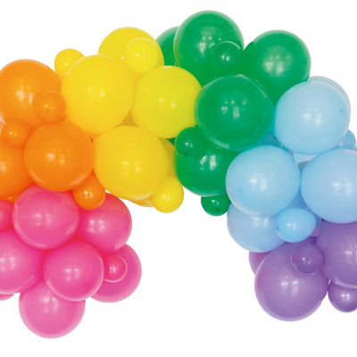 Kit DIY grinalda balões Eco multicolorido