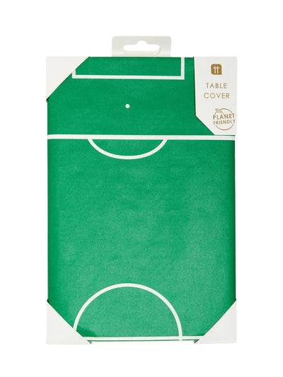 Soccer field tablecloth