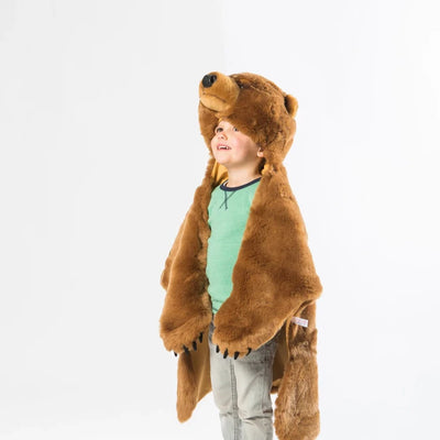 Brown bear blanket costume