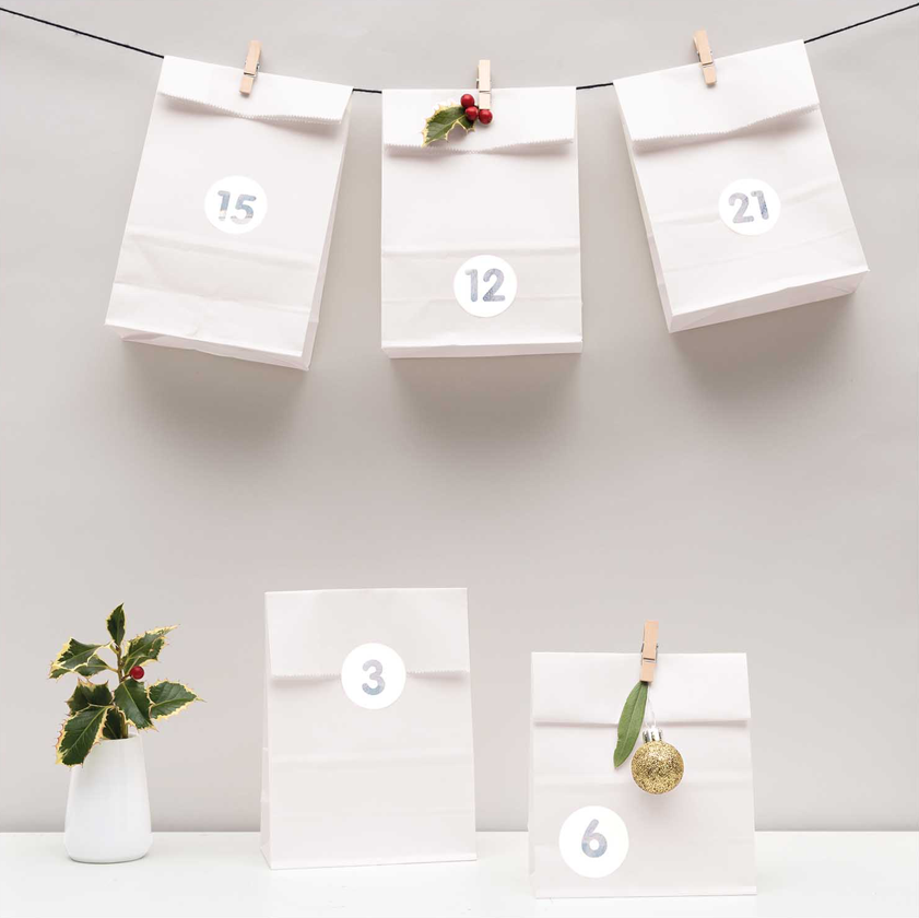 DIY White Advent Calendar Kit