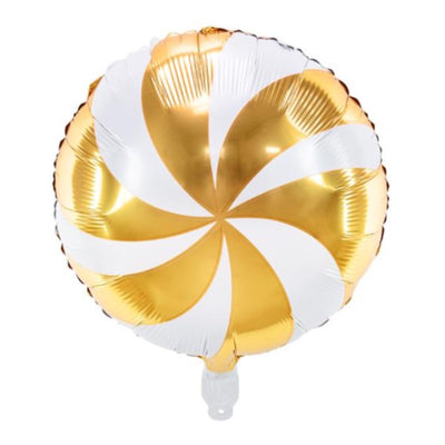 Gold caramel Mylar balloon