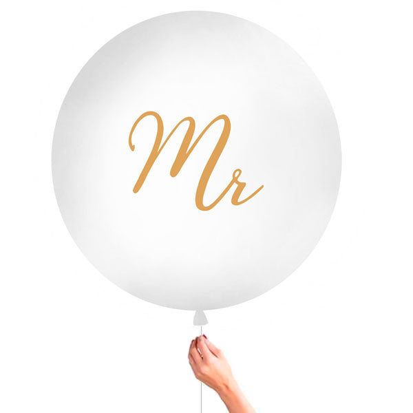 Latex balloon XL Mr. gold