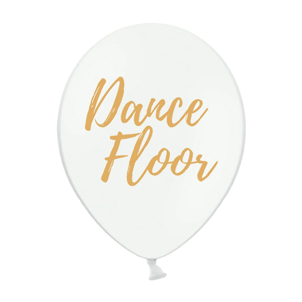 Balão branco Dance Floor / 2 pcs.