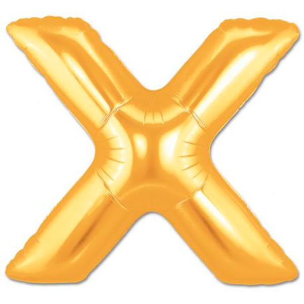 Globo Foil letra X XL oro