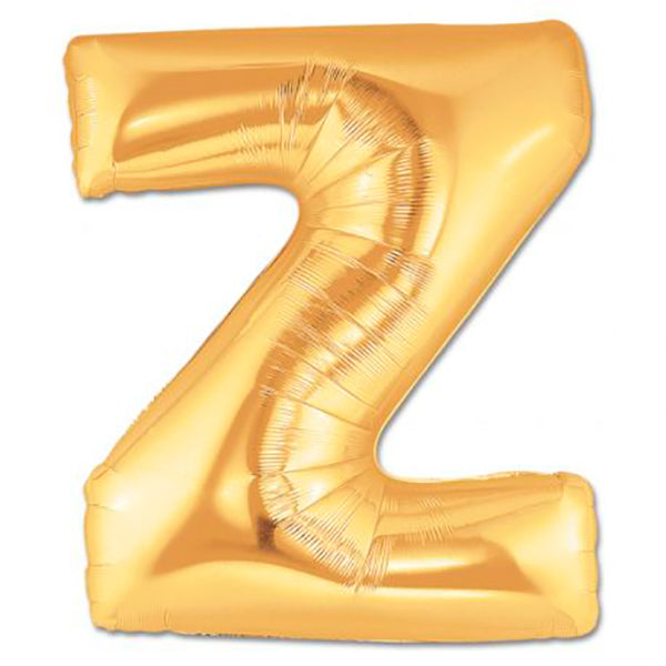 Balão Foil letra Z XL ouro